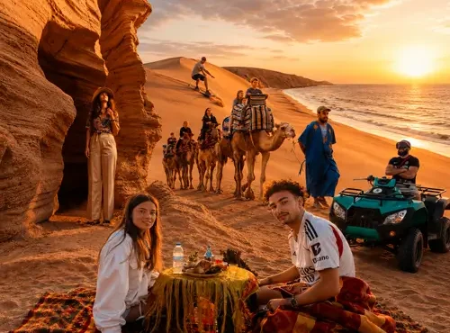 Quad Biking, Camel Ride, Sandboarding & Canyon Visit