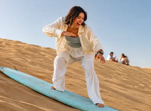 Sandboarding in Timlaline
