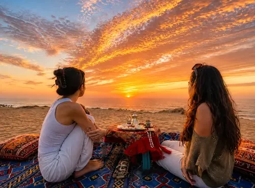 Sunset Desert Picnic in Timlaline